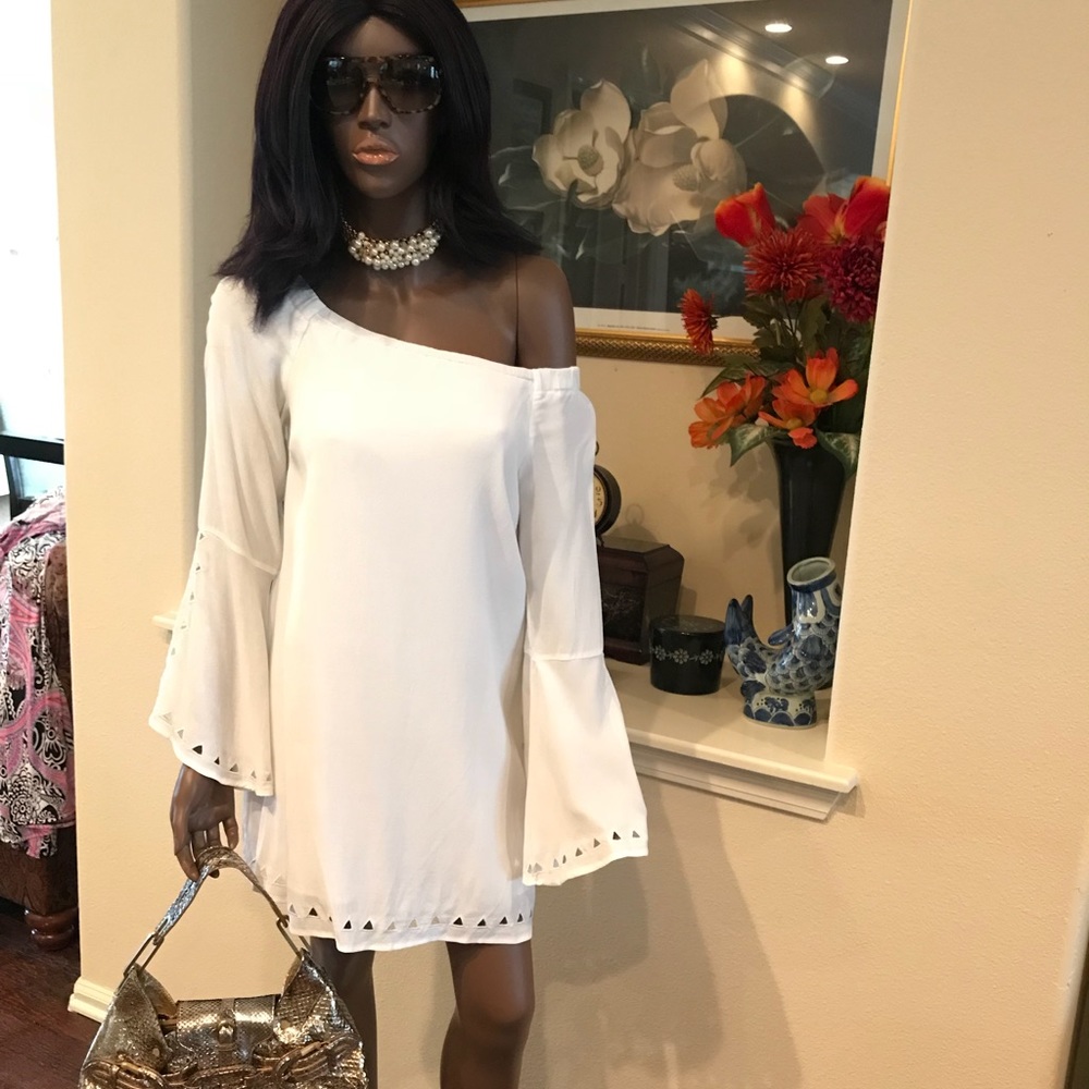 White Off The Shoulder Dress